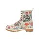 Schnürboots DOGO "Bitter Sweet Winter" Gr. 41, Normalschaft, bunt (natur) Damen Schuhe Schnürboots Workerboots Schnürstiefeletten