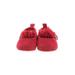 Booties: Slip-on Stacked Heel Feminine Red Solid Shoes - Kids Girl's Size 1