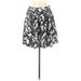 Banana Republic Milly Collection Casual A-Line Skirt Mini: Blue Floral Bottoms - Women's Size 8