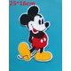 Patch de motard Disney grande taille veste de soutien Punk Badge brodé Mickey Mouse accessoires