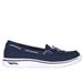 Skechers Women's Arch Fit Uplift - Laguna Shoes | Size 5.5 | Navy | Textile/Leather | Vegan