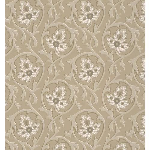 Little Greene 'Hoja - Portland Stone' - neutral Wallpaper