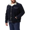 Wrangler Men's 124MJ Sherpa Jacket, Navy, Small