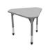 Marco Premier Series Adjustable Height Gem Collaborative Desk Wood/Metal in Brown | Wayfair 43-2271-78-BGY