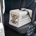 Richell Foldable Pet Carrier Plastic in White/Brown | Extra Small (12" H x 12" W x 19" D) | Wayfair 80045