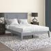 Three Posts™ Markovich Solid Wood Platform Bed In Twin - Gloss White Wood in Gray | 43.7 H x 58.9 W x 80.7 D in | Wayfair