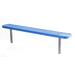 Arlmont & Co. Myran Plastic Park Outdoor Bench Plastic in Blue | 30.5 H x 72 W x 25.5 D in | Wayfair 77684B03158C4761AB95D24B0D483061