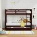 Viv + Rae™ Kips Bay Solid Wood Twin Over Twin Bunk Bed & Trundle Wood in Brown/Green | 62.87 H x 41.74 W x 80.71 D in | Wayfair