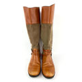 Ralph Lauren Shoes | Lauren Ralph Lauren Savion Leather & Suede Equestrian Horse Riding Boot 7 | Color: Brown | Size: 7
