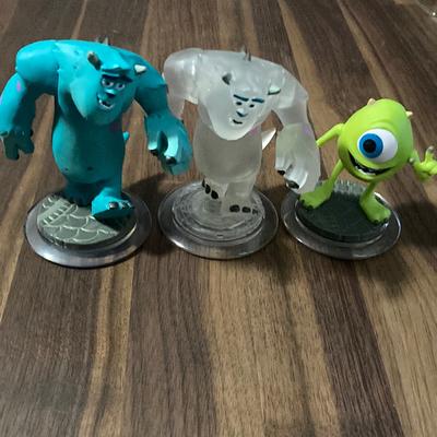 Disney Video Games & Consoles | Disney Infinity Monsters Inc. Lot Of 3 | Color: Blue/Green | Size: Os