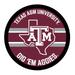 Texas A&M Aggies 15" Round LED Lit Wall Sign