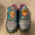 Disney Shoes | Disney Frozen Light Up Girls Elsa And Anna Sneakers | Color: Blue/Purple | Size: 11g