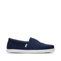 TOMS Men's Blue Alp Fwd Navy Recycled Cotton Canvas Espadrille, Size 8