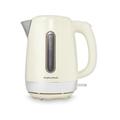 Morphy Richards Equip Jug Kettle, 1.7L, 3Kw Rapid boil, Removeable Limescale Filter, Illuminated Water Gauge, Stainless Steel Case, Cream, 102784