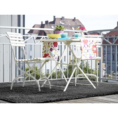 Kunstrasen ANDIAMO "Trendy, Made in Netherlands", grau (anthrazit), B:100cm H:25mm L:200cm, Polyethylen (PE), Teppiche, Rasenteppich, moderne Optik, mit Drainagelöchern, strapazierfähig Image