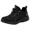 Slip-On Sneaker RIEKER SPORT, Damen, Gr. 38, schwarz, Textil, sportlich, Schuhe, Trekking Schuh, Freizeitschuh, Slipper mit einfachem Schnellverschluss, Topseller