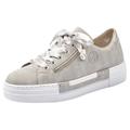 Plateausneaker RIEKER Gr. 35, grau (hellgrau) Damen Schuhe Damenschuh Plateausneaker Skaterschuh Sneaker Bestseller