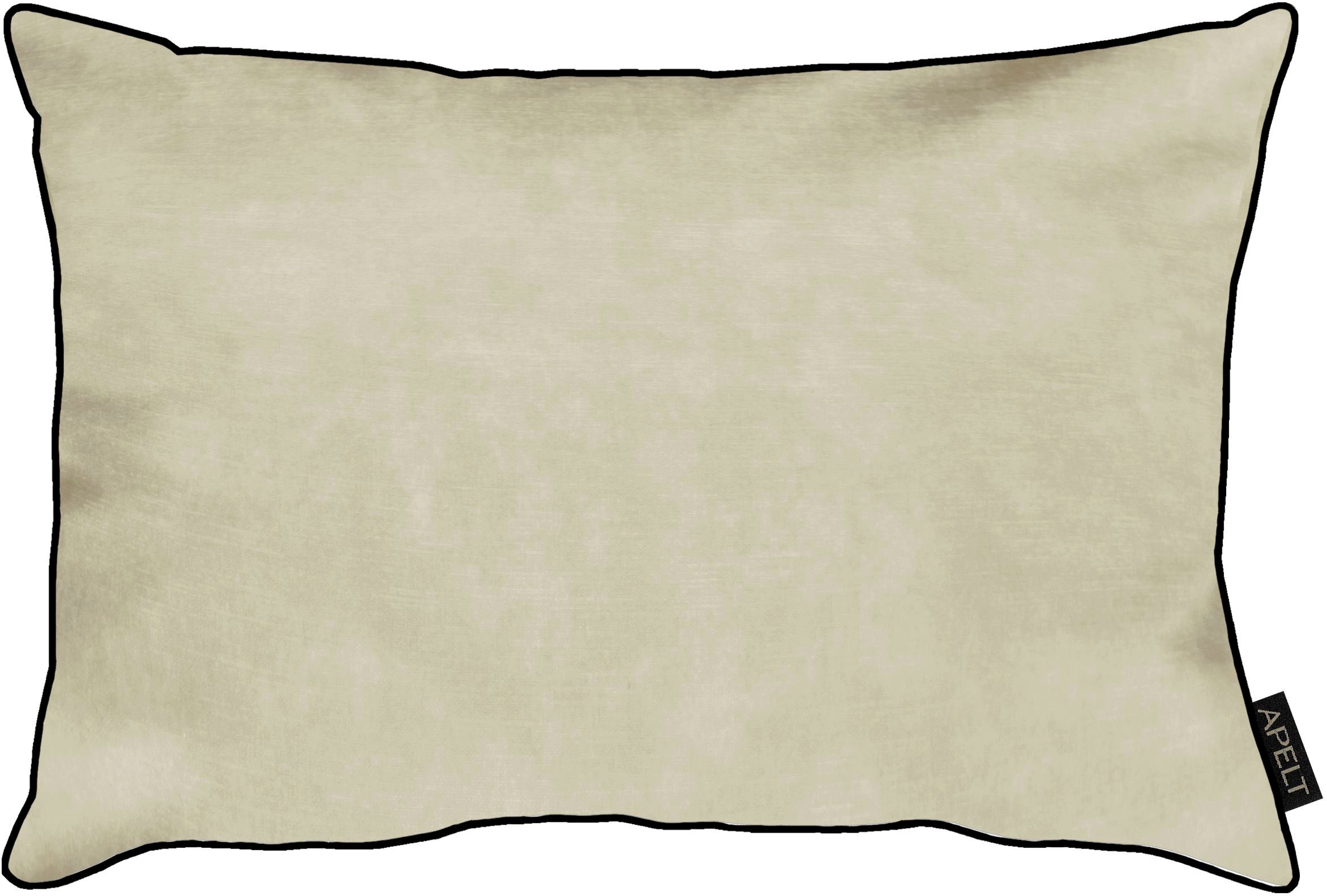 Dekokissen APELT "Ruby" Gr. 1, beige (beige, unifarben), B:35cm H:5cm L:45cm, Polyester, Dekokissen_Sitzkissen_Kissenhüllen, Kissenhülle mit Füllung, 1 Stück