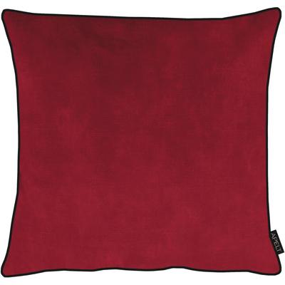 Dekokissen APELT "Ruby" Gr. 1, rot (rot, unifarben), B:35cm H:5cm L:45cm, Polyester, Dekokissen_Sitzkissen_Kissenhüllen, Kissenhülle mit Füllung, 1 Stück Image