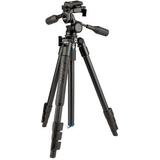 Slik Pro AL-324-3W Aluminum 4-Section Tripod with Arca-Type 3-Way Pan-Tilt Head 613-372