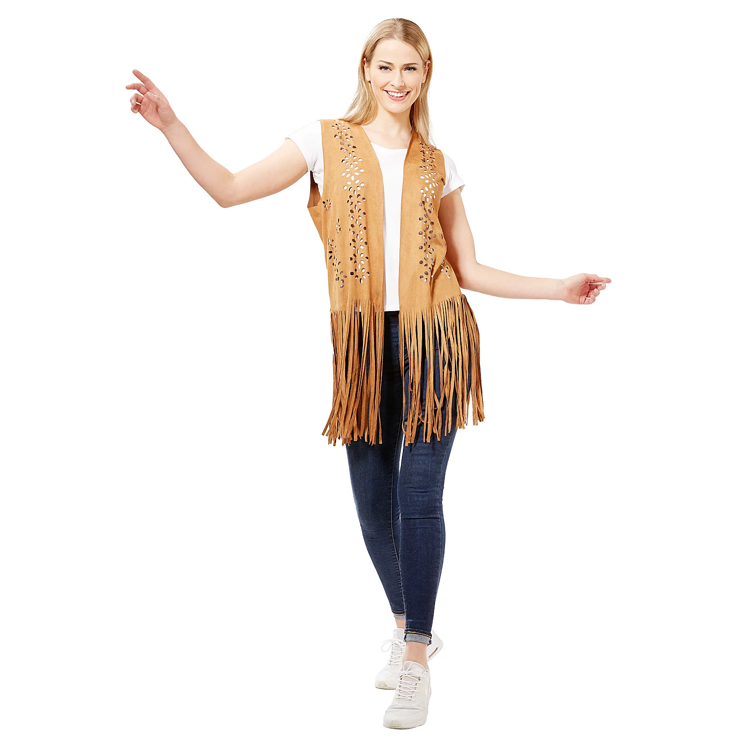 Fransenweste Hippie, braun Image