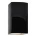 Justice Design Group Ambiance 13 Inch Wall Sconce - CER-0950-BLK