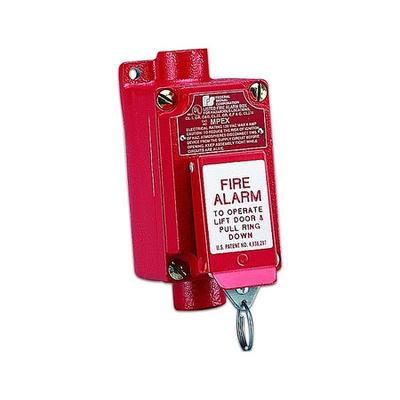 FEDERAL SIGNAL MPEX Fire Alarm Pull Station,Red