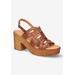 Wide Width Women's Pri-Italy Sandals by Bella Vita in Whiskey Leather (Size 11 W)