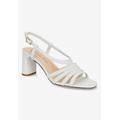 Wide Width Women's Gretta Sandals by Bella Vita in White Leather (Size 12 W)