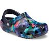 Clog CROCS ""Classic Dino T"" Gr. 22, bunt (navy-multi-dino) Kinder Schuhe Clog mit Fersenriemen