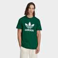 T-Shirt ADIDAS ORIGINALS "ADICOLOR CLASSICS TREFOIL" Gr. XS, grün (dark green) Herren Shirts T-Shirts
