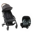 Compact Stroller Nania LILI 0-36 Months - Lightweight 6 kg - Adjustable Gold (Gold 2 a 1)