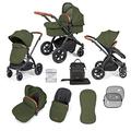 Ickle Bubba Stomp Luxe 2-in-1 Pushchair - Black/Woodland/Tan