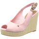 Tommy Hilfiger Damen Wedge Espadrilles Iconic Elena Sling Back Wedge Keilabsatz, Rosa (Soothing Pink), 42 EU