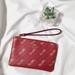 Coach Bags | Coach Corner Zip Wristlet With Horse And Carriage Dot Print Red C4466 $78 | Color: Gold/Red | Size: Os