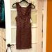 Free People Dresses | New Size Small - Fp Purple Floral Half Body-Con Ruffle Dress. | Color: Purple | Size: S