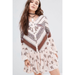 Free People Dresses | Free People Printed Rayon Gauze From Your Heart Dress | Color: Pink | Size: Xs