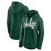 Women's Fanatics Branded Heather Green Michigan State Spartans Tailsweep Pullover Hoodie