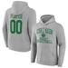 Men's Fanatics Branded Gray George Mason Patriots Women's Basketball Pick-A-Player NIL Gameday Tradition Pullover Hoodie