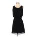 Forever 21 Casual Dress - DropWaist: Black Solid Dresses - Women's Size Small