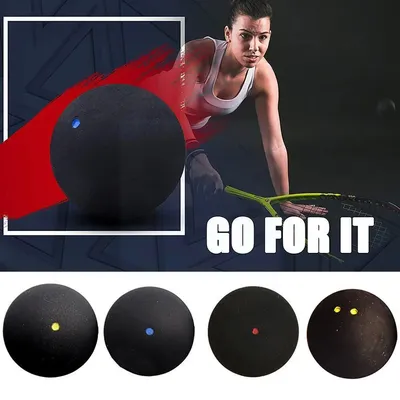Balle de Squash professionnelle à points jaunes et bleus de 37mm 1 pièce équipement d'entraînement
