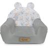 Fauteuil enfant avec oreilles Flumi gris + cerfs