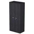 Armoire haute Pronto - L.80 x H.180 cm - 2 portes - Noir