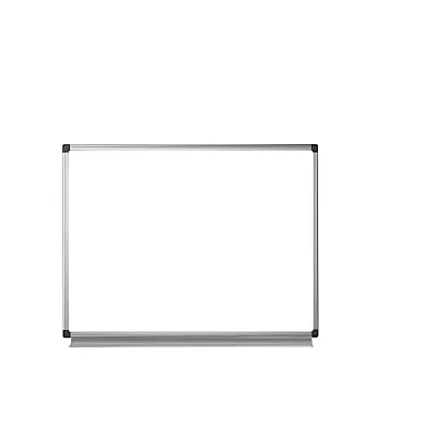 Bi-Office Tableau blanc Émaillé NF, Magnétique, cadre aluminium anodisé, 90 cm x 60 cm