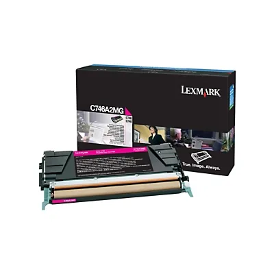 Lexmark Toner original C746A1MG, magenta - LCCP, LRP