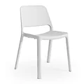 Lot de 4 - Chaise d'intérieur extérieur Nuke en Nylon Blanc