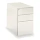 Caisson hauteur bureau Universal métal - 3 tiroirs, Profondeur 60 cm - Blanc