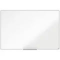 Nobo Tableau blanc laqué Nano Clean - Surface magnétique - Cadre Aluminium - L.150 x H.100 cm