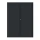 Armoire à rideaux métallique Confort+ Ht 160 x L.120 cm - corps Anthracite rideaux Anthracite