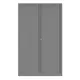 Armoire à rideaux métallique Confort+ Ht 198 x L.120 cm - corps Aluminium rideaux Aluminium